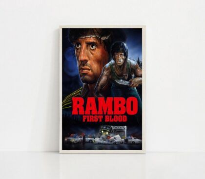 First Blood MOVIE Poster Canvas Wall Art Home Decor (No Frame)