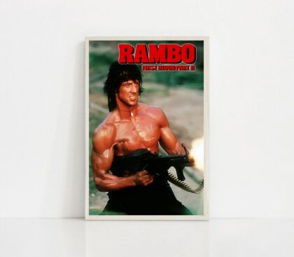 First Blood MOVIE Poster Canvas Wall Art Home Decor (No Frame)