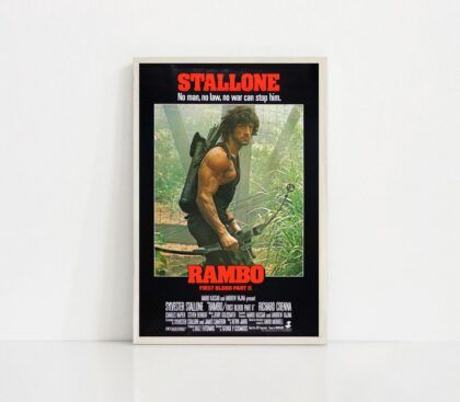 First Blood MOVIE Poster Canvas Wall Art Home Decor (No Frame)