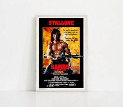 First Blood MOVIE Poster Canvas Wall Art Home Decor (No Frame)