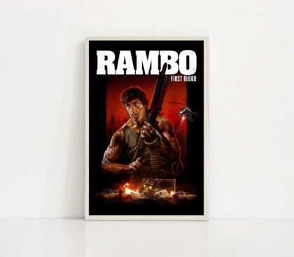 First Blood MOVIE Poster Canvas Wall Art Home Decor (No Frame)