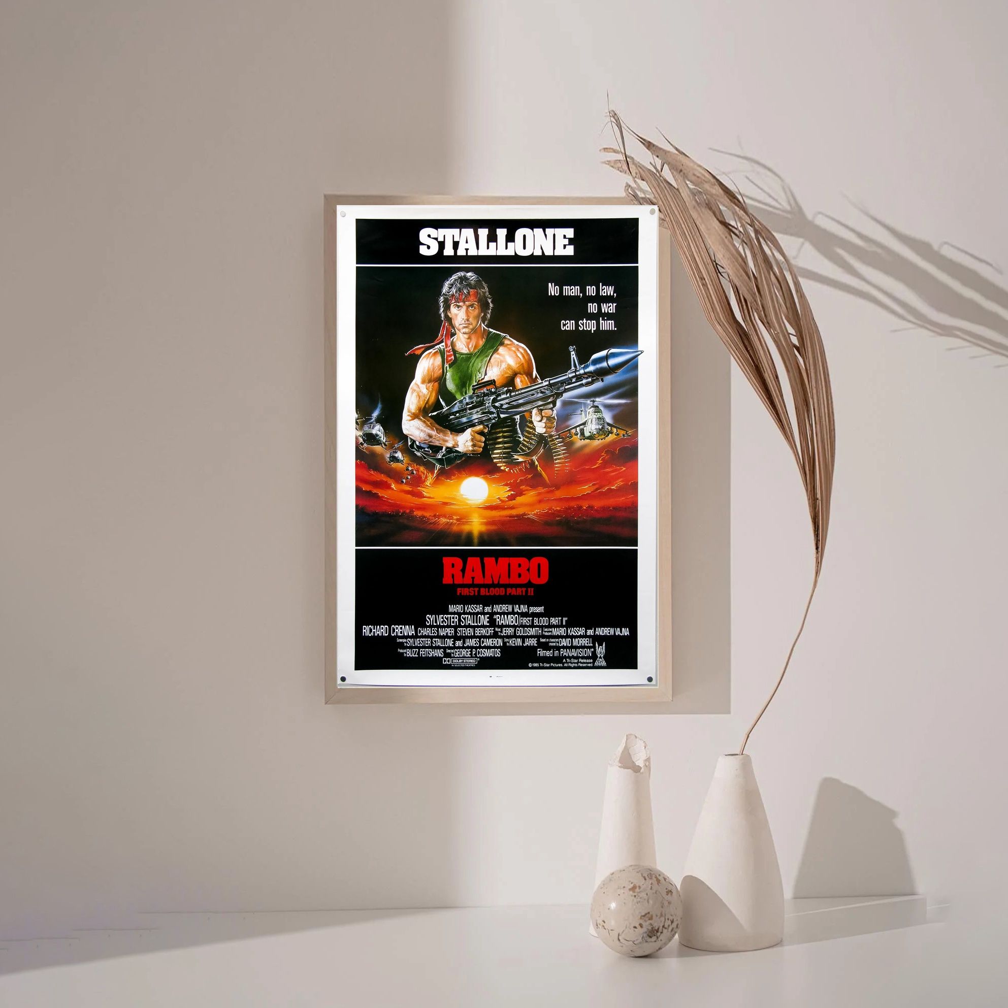 First Blood MOVIE Poster Canvas Wall Art Home Decor (No Frame) - Image 3
