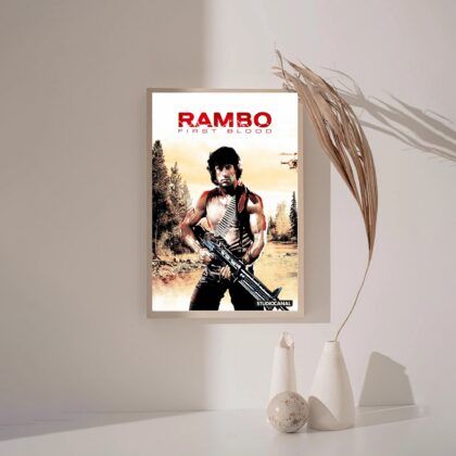 First Blood MOVIE Poster Canvas Wall Art Home Decor (No Frame)