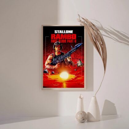 First Blood MOVIE Poster Canvas Wall Art Home Decor (No Frame)