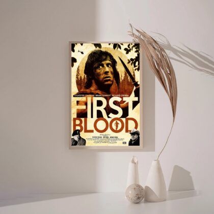 First Blood MOVIE Poster Canvas Wall Art Home Decor (No Frame)