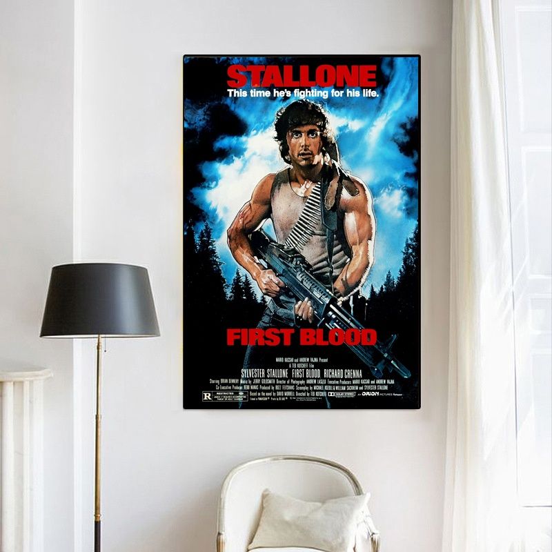 First Blood MOVIE Poster Canvas Wall Art Home Decor (No Frame) - Image 4
