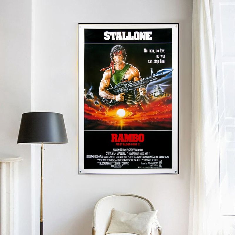 First Blood MOVIE Poster Canvas Wall Art Home Decor (No Frame) - Image 4