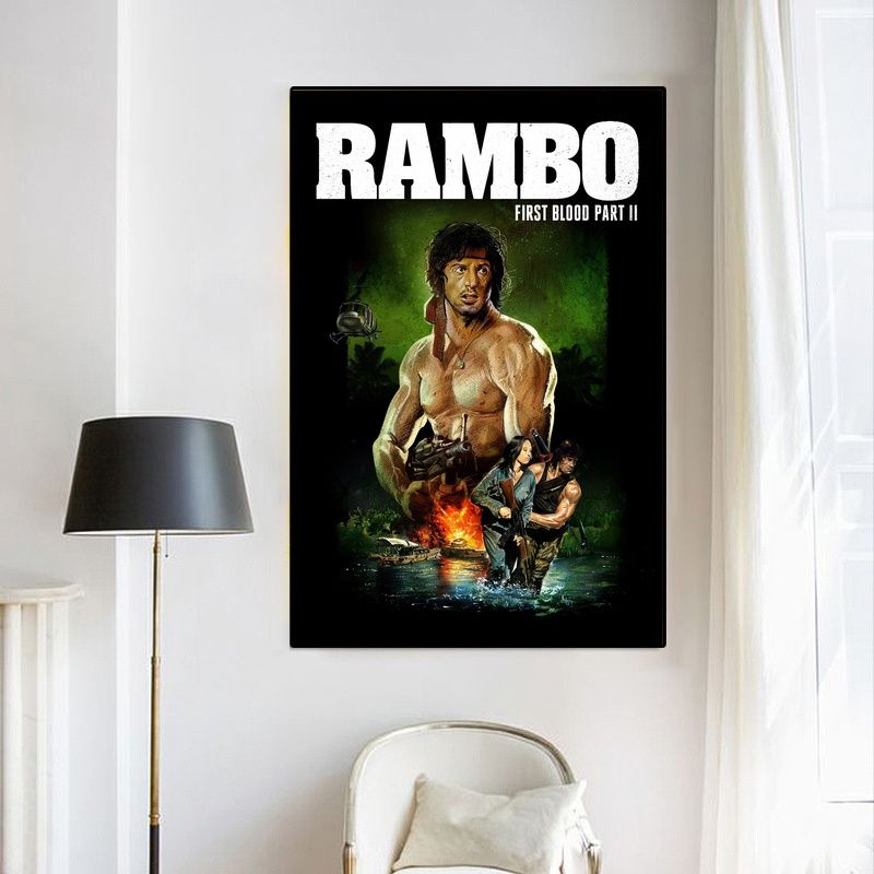First Blood MOVIE Poster Canvas Wall Art Home Decor (No Frame) - Image 4