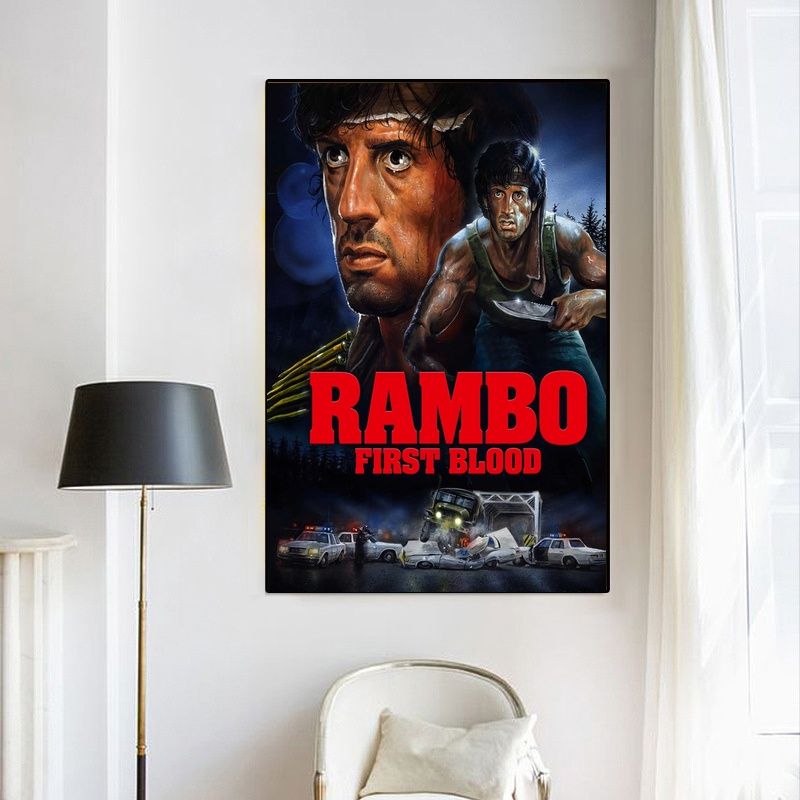 First Blood MOVIE Poster Canvas Wall Art Home Decor (No Frame) - Image 4