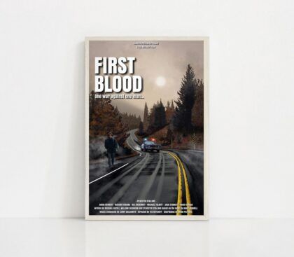 First Blood MOVIE Poster Canvas Wall Art Home Decor (No Frame)