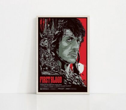 First Blood MOVIE Poster Canvas Wall Art Home Decor (No Frame)
