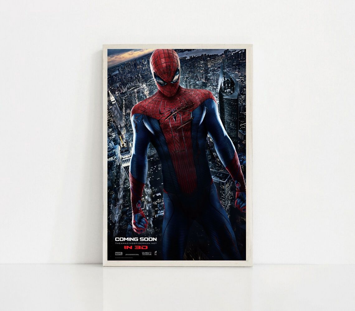 The Amazing Spider-Man 2012 MOVIE Poster Canvas Wall Art Home Decor (No Frame) - Image 4