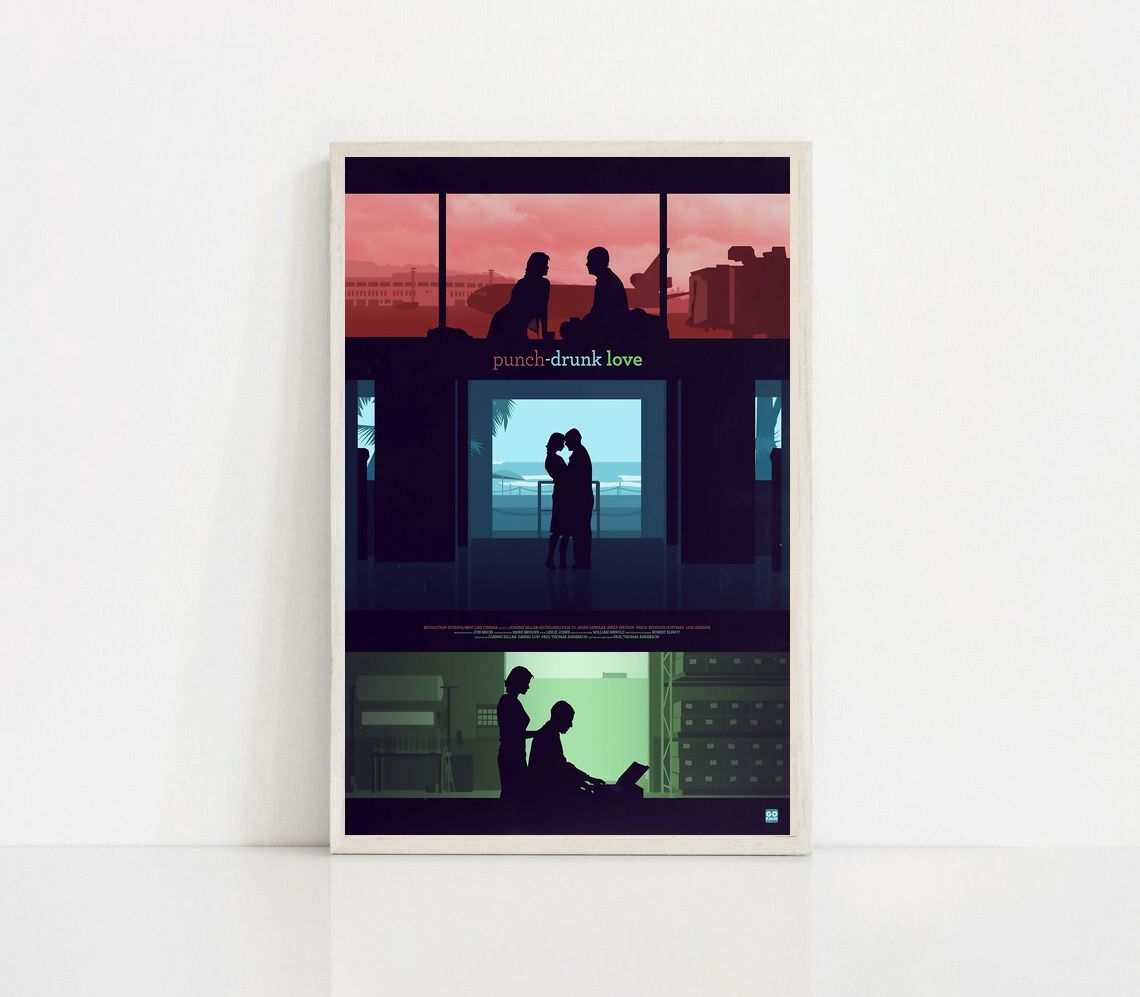 drunk punch love MOVIE Poster Canvas Wall Art Home Decor (No Frame)