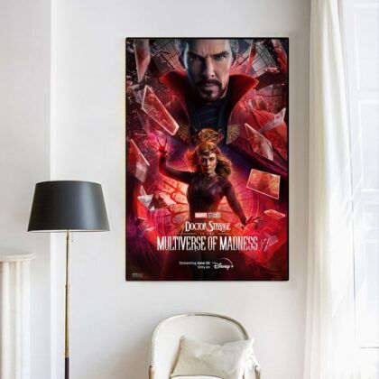 Doctor Strange in the Multiverse of Madness MOVIE Poster Canvas Wall Art Home Decor (No Frame)