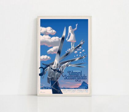 Edward Scissorhands 1990 MOVIE Poster Canvas Wall Art Home Decor (No Frame)