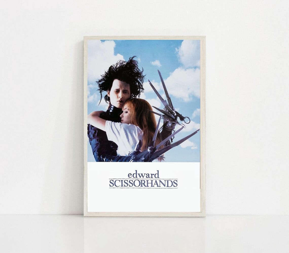 Edward Scissorhands 1990 MOVIE Poster Canvas Wall Art Home Decor (No Frame) - Image 2