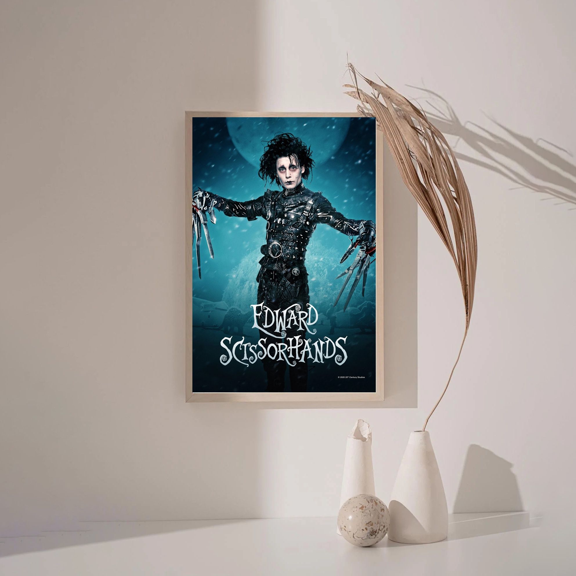 Edward Scissorhands 1990 MOVIE Poster Canvas Wall Art Home Decor (No Frame) - Image 3
