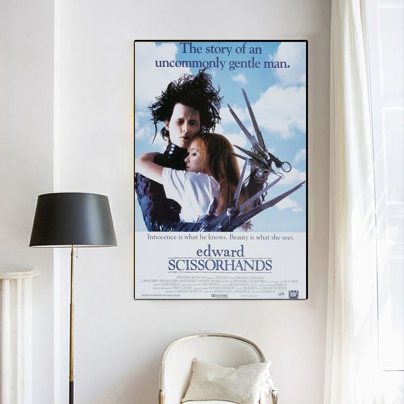 Edward Scissorhands 1990 MOVIE Poster Canvas Wall Art Home Decor (No Frame) - Image 4