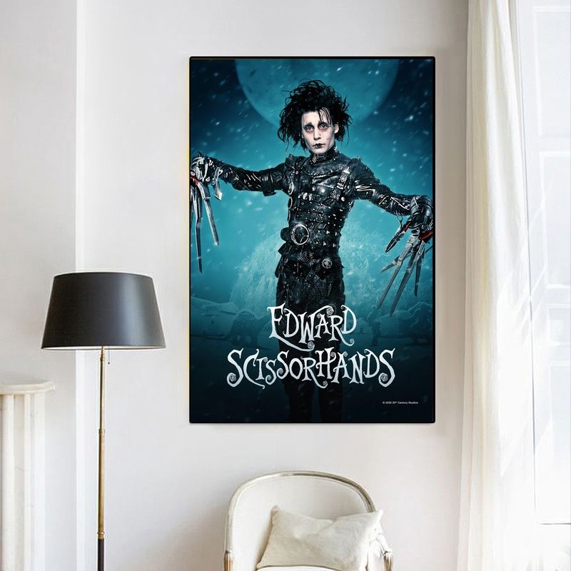 Edward Scissorhands 1990 MOVIE Poster Canvas Wall Art Home Decor (No Frame) - Image 4