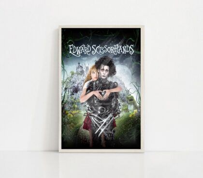 Edward Scissorhands 1990 MOVIE Poster Canvas Wall Art Home Decor (No Frame)