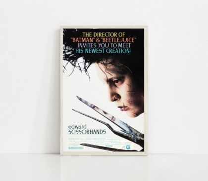 Edward Scissorhands 1990 MOVIE Poster Canvas Wall Art Home Decor (No Frame)