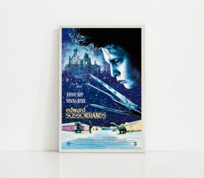 Edward Scissorhands 1990 MOVIE Poster Canvas Wall Art Home Decor (No Frame)