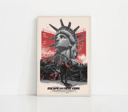 Escape from New York MOVIE Poster Canvas Wall Art Home Decor (No Frame)