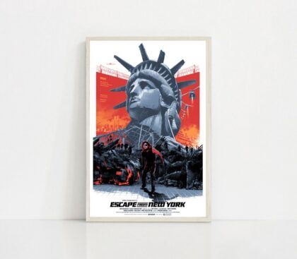 Escape from New York MOVIE Poster Canvas Wall Art Home Decor (No Frame)