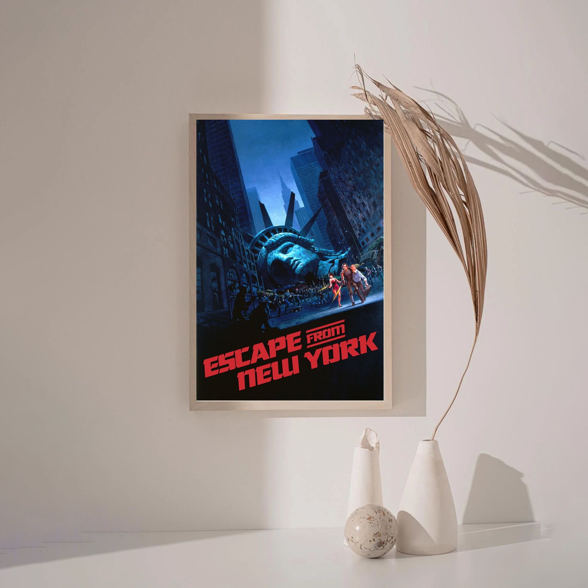 Escape from New York MOVIE Poster Canvas Wall Art Home Decor (No Frame)