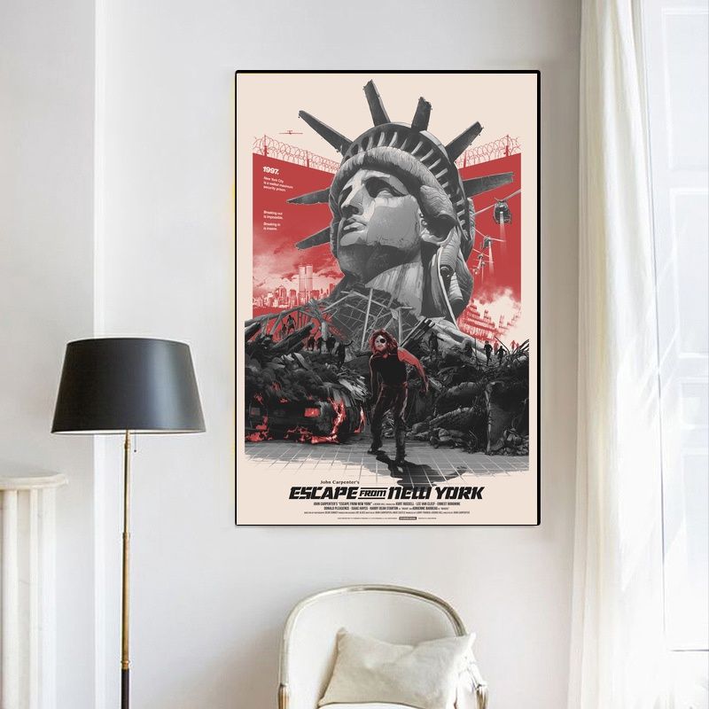 Escape from New York MOVIE Poster Canvas Wall Art Home Decor (No Frame) - Image 4