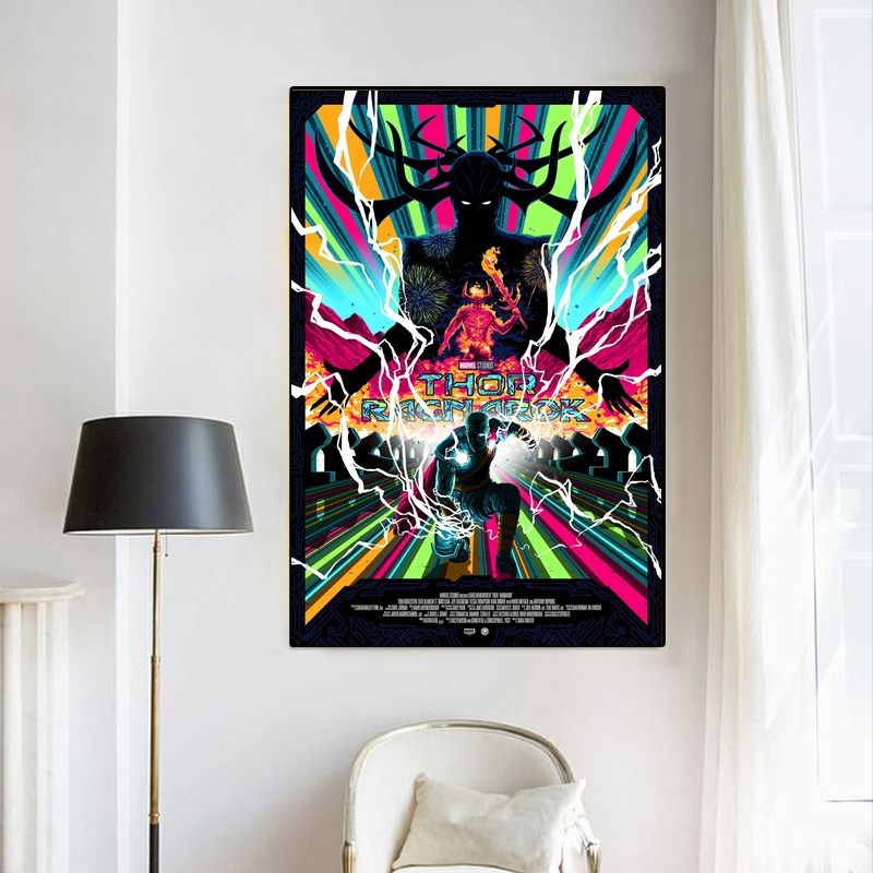 Thor Ragnarok 2017 MOVIE Poster Canvas Wall Art Home Decor (No Frame) (Copy) - Image 4