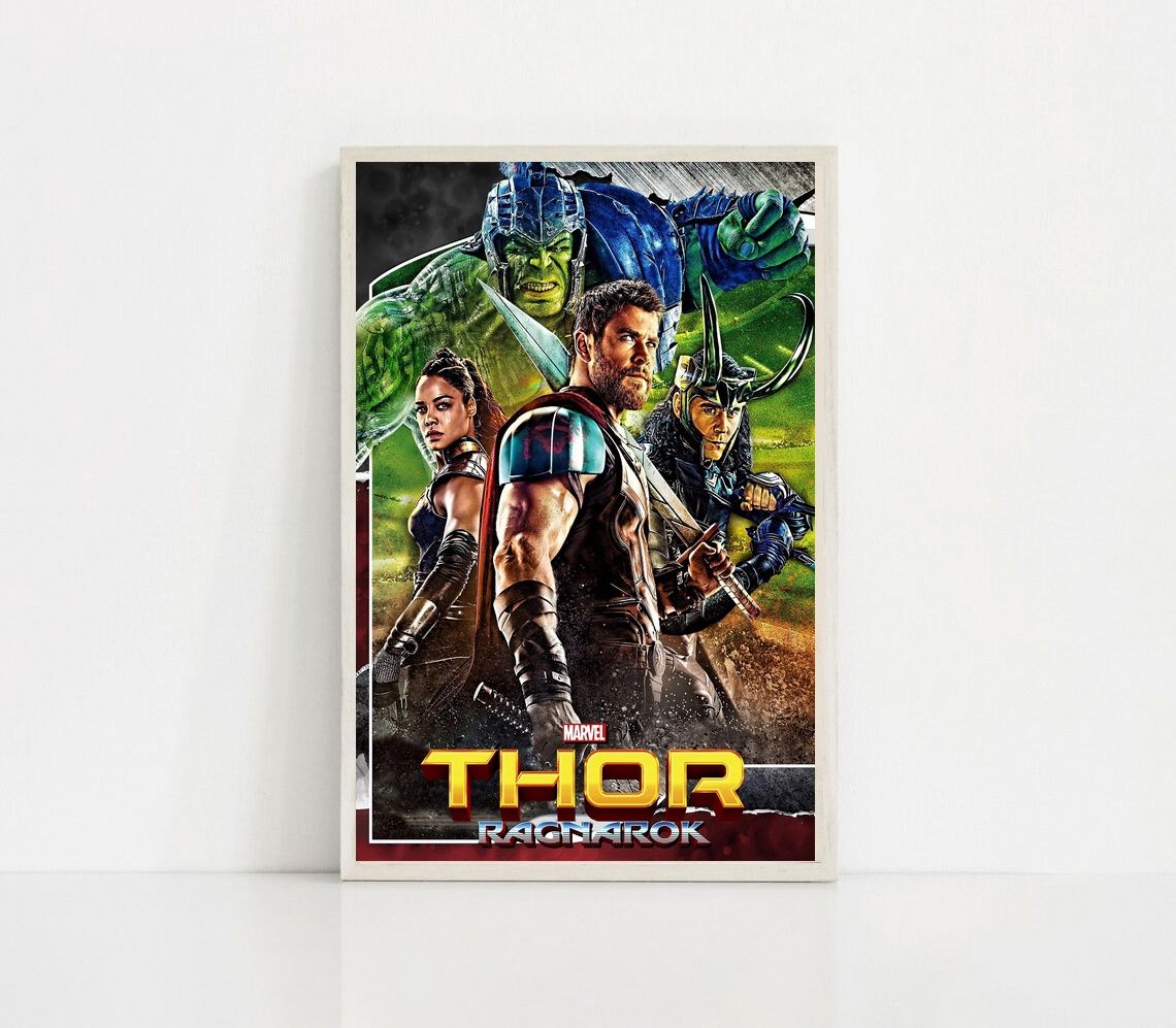 Thor Ragnarok 2017 MOVIE Poster Canvas Wall Art Home Decor (No Frame)