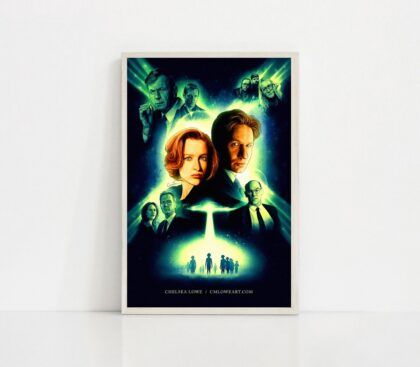 The X-Files I Want to Believe MOVIE Poster Canvas Wall Art Home Decor (No Frame)