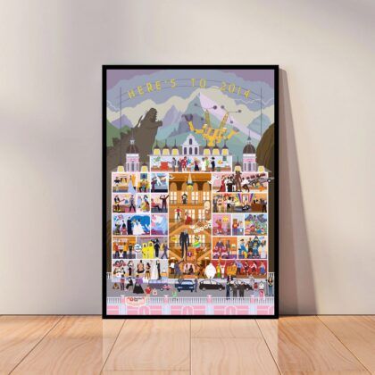 The Grand Budapest Hotel Movie Poster Canvas Wall Art Home Decor (No Frame)