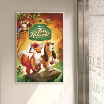 The Fox and the Hound MOVIE Poster Canvas Wall Art Home Decor (No Frame)