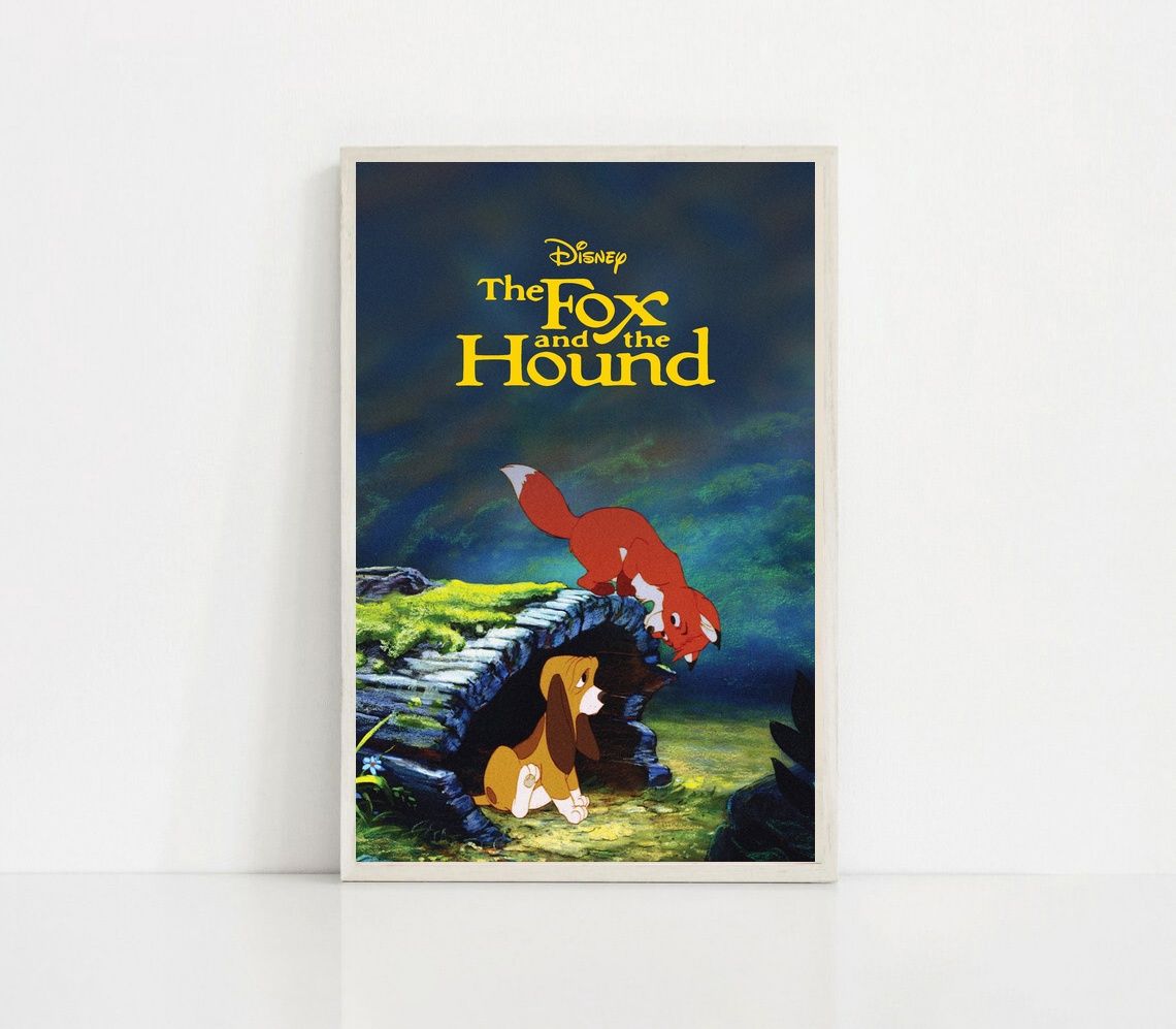 The Fox and the Hound MOVIE Poster Canvas Wall Art Home Decor (No Frame) - Image 4