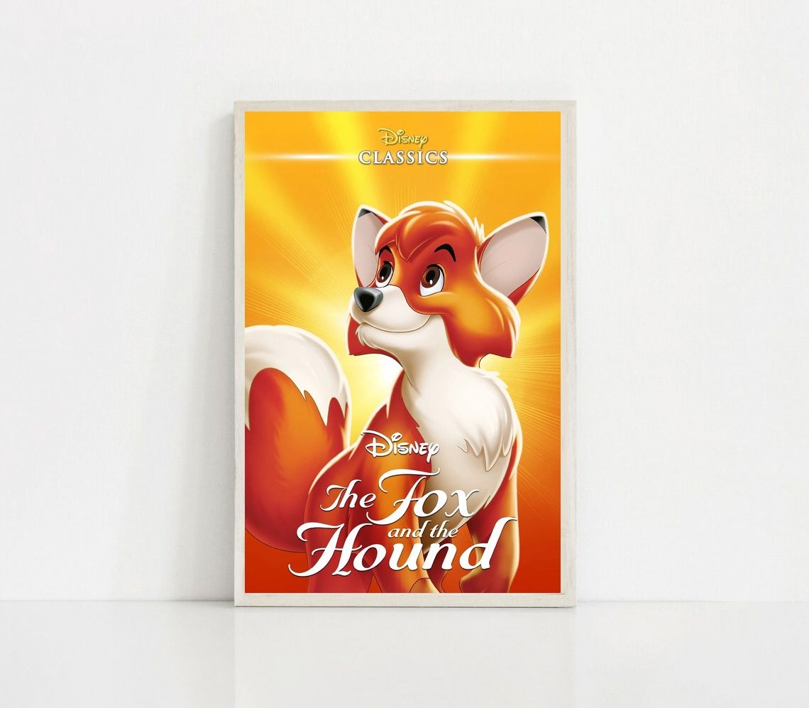 The Fox and the Hound MOVIE Poster Canvas Wall Art Home Decor (No Frame) - Image 4
