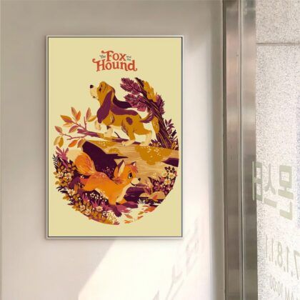 The Fox and the Hound MOVIE Poster Canvas Wall Art Home Decor (No Frame)