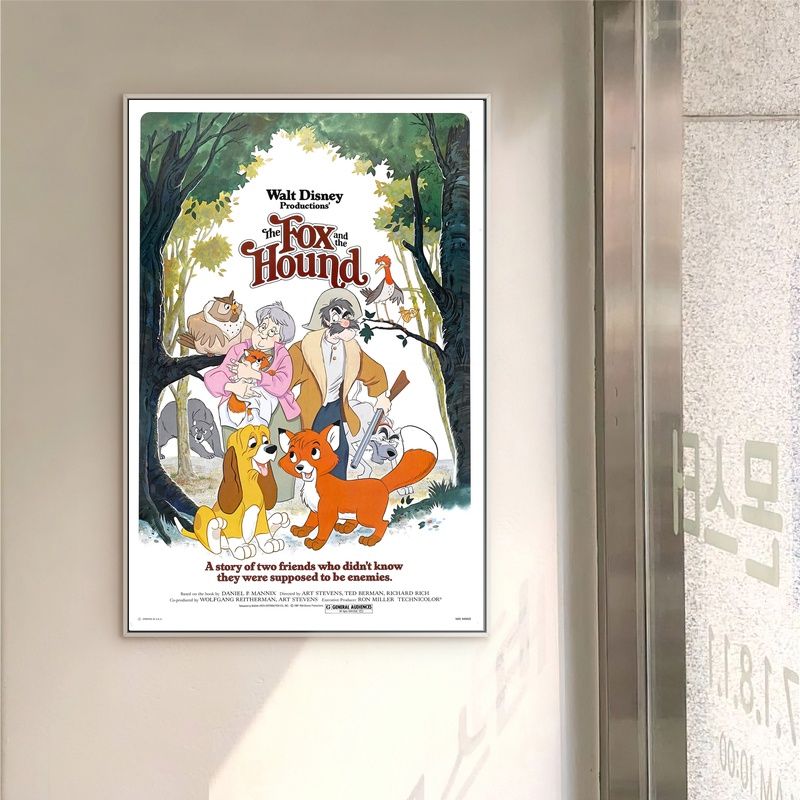 The Fox and the Hound MOVIE Poster Canvas Wall Art Home Decor (No Frame)