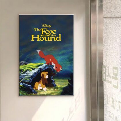 The Fox and the Hound MOVIE Poster Canvas Wall Art Home Decor (No Frame)
