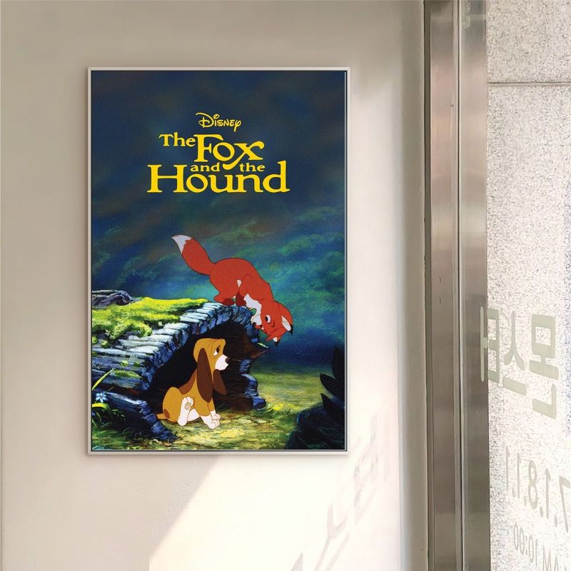 The Fox and the Hound MOVIE Poster Canvas Wall Art Home Decor (No Frame)
