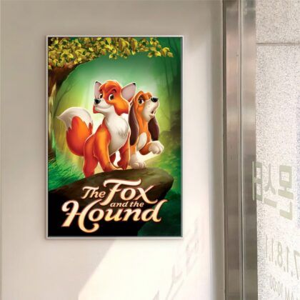 The Fox and the Hound MOVIE Poster Canvas Wall Art Home Decor (No Frame)