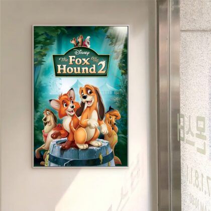 The Fox and the Hound MOVIE Poster Canvas Wall Art Home Decor (No Frame)