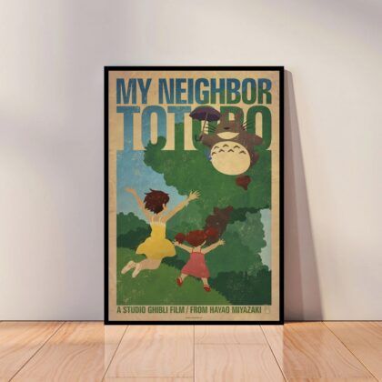 My Neighbor Totoro Anime Poster Canvas Wall Art Home Decor (No Frame)