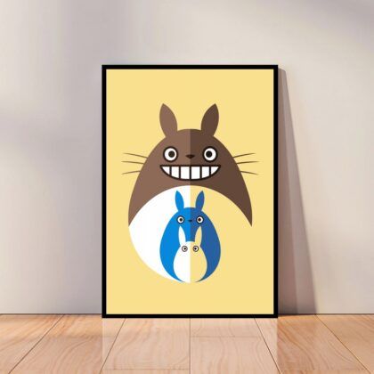 My Neighbor Totoro Anime Poster Canvas Wall Art Home Decor (No Frame)