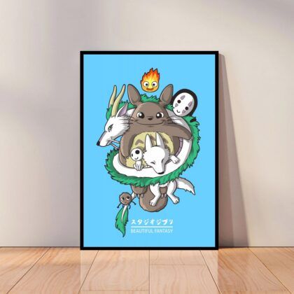 My Neighbor Totoro Anime Poster Canvas Wall Art Home Decor (No Frame)