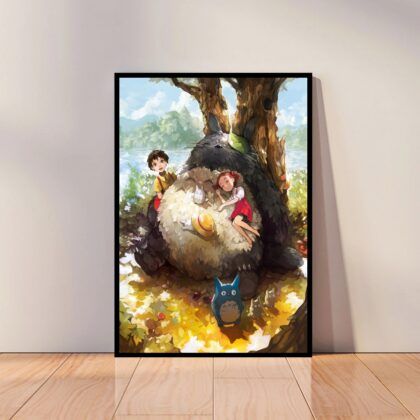 My Neighbor Totoro Anime Poster Canvas Wall Art Home Decor (No Frame)