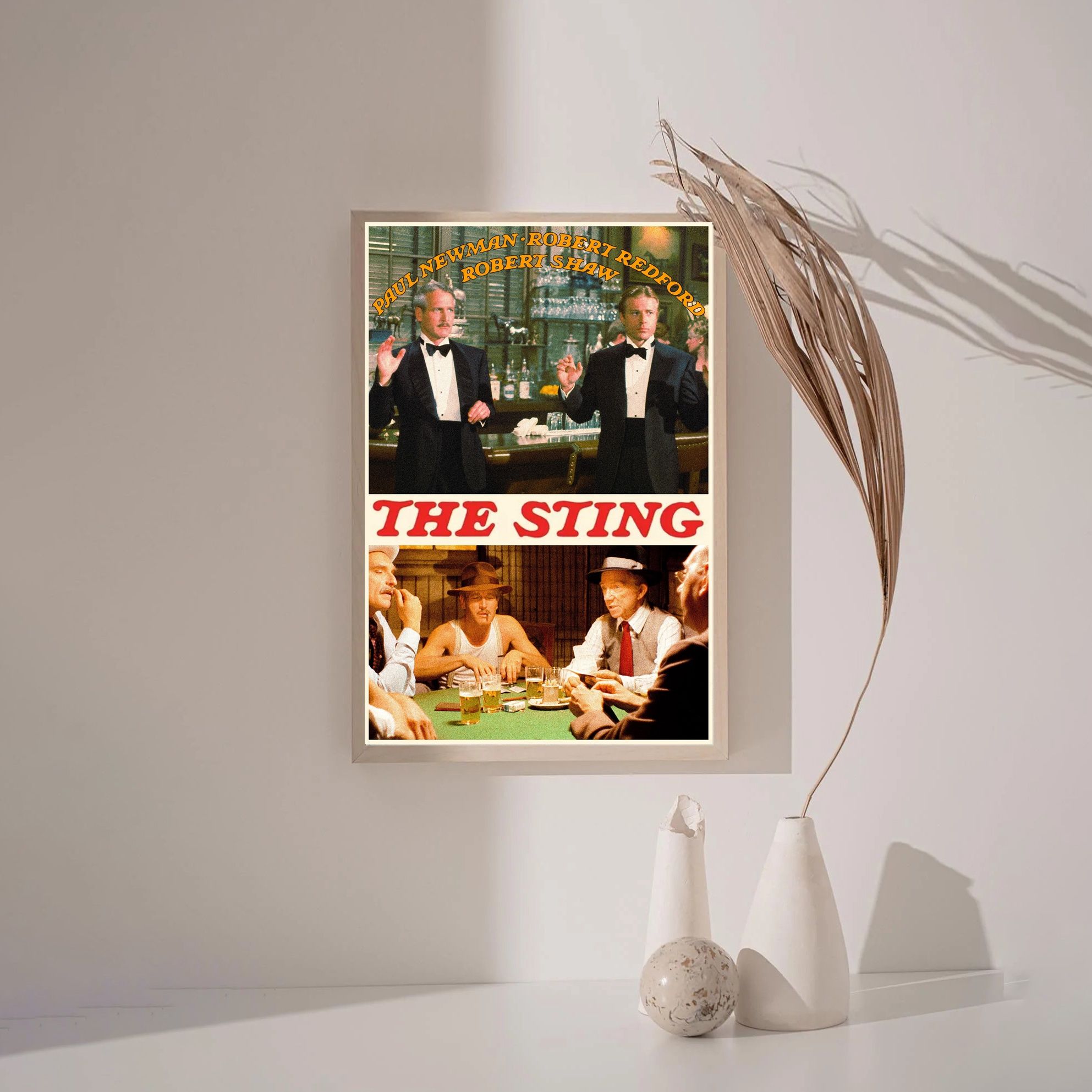 THE STING 1973 MOVIE Poster Canvas Wall Art Home Decor (No Frame)