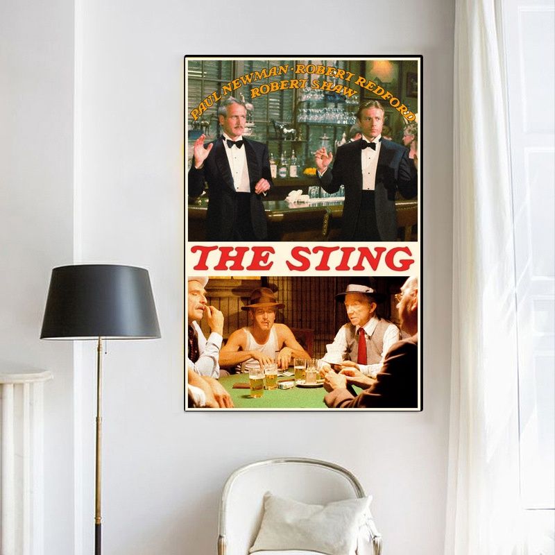 THE STING 1973 MOVIE Poster Canvas Wall Art Home Decor (No Frame) - Image 4