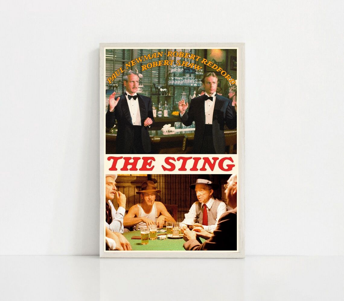 THE STING 1973 MOVIE Poster Canvas Wall Art Home Decor (No Frame) - Image 2